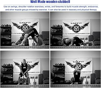 Amazon.co.jp: Indian Clubs 木製ペア レッドオーク クラブベル